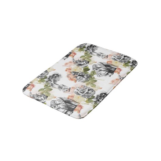 Alice in Wonderland  Rozen Bath Rug Badmat (Gekanteld)