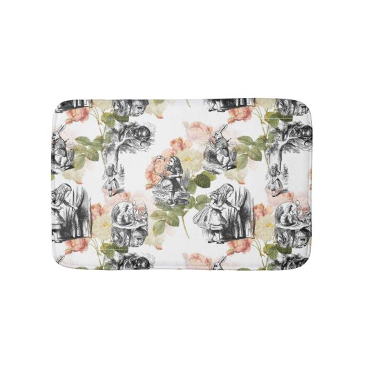 Alice in Wonderland  Rozen Bath Rug Badmat (Voorkant)
