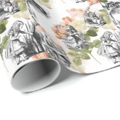 Alice in Wonderland  Rozen die papier verpakken (Rol Hoek)