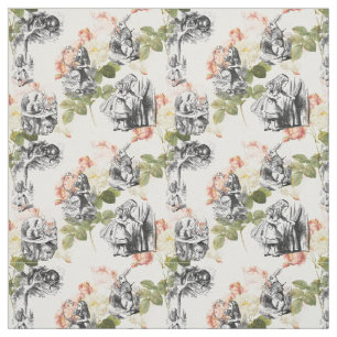 Alice in Wonderland Rozen Fabric Stof