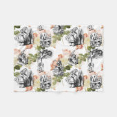 Alice in Wonderland  Rozen Fleece Blanket Deken (Voorkant (Horizontaal))