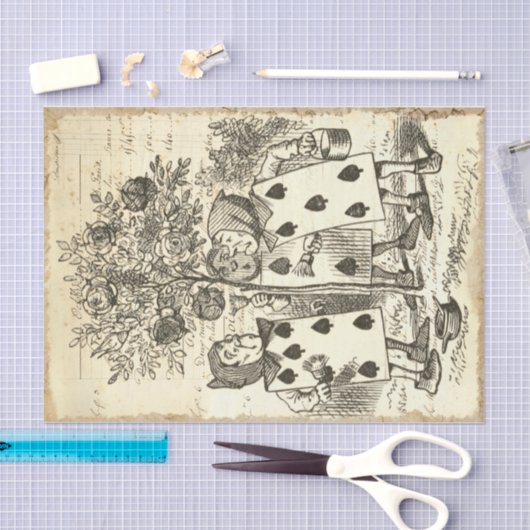 Alice in Wonderland Rozen ontkoppeling Tissuepapier (Craft)