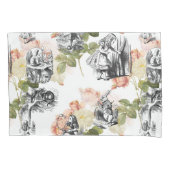 Alice in Wonderland Rozen Pillow Hoesje Kussensloop (Voorkant)