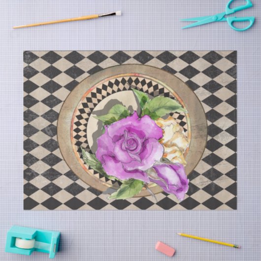 Alice in Wonderland Rozen Tissuepapier (Craft)