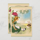 Alice in Wonderland RSVP (Voorkant / Achterkant)