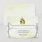 Alice in Wonderland RSVP-kaart RSVP Kaartje (Voorkant / Achterkant)