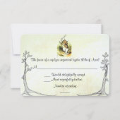 Alice in Wonderland RSVP-kaart RSVP Kaartje (Voorkant)
