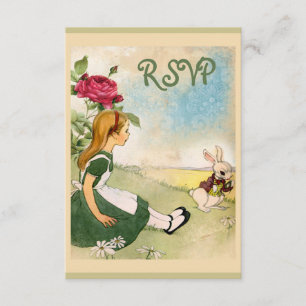 Alice in Wonderland RSVP Kaartje