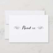 Alice in Wonderland RSVP-reactiekaart RSVP Kaartje (Achterkant)