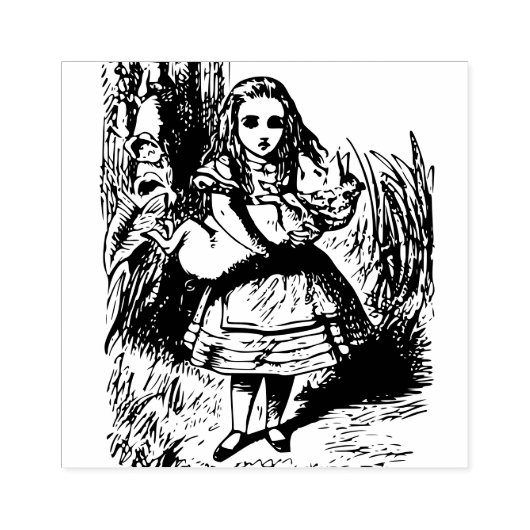 Alice in Wonderland Rubberstempel (Afrduk)