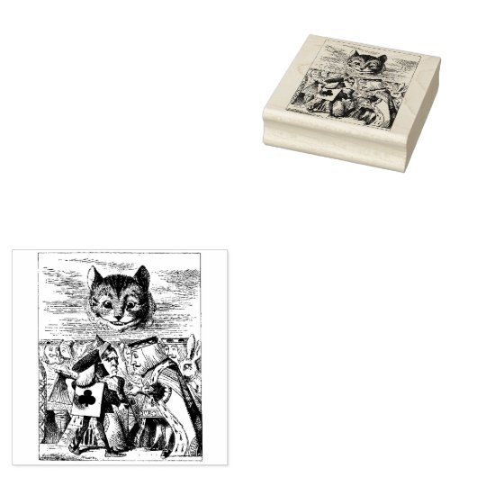 Alice in Wonderland Rubberstempel (Gestempeld)