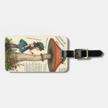 Alice in Wonderland Rups Bagagelabel