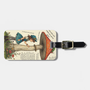 Alice in Wonderland Rups Bagagelabel