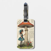 Alice in Wonderland Rups Bagagelabel (Achterkant verticaal)