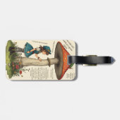 Alice in Wonderland Rups Bagagelabel (Achterkant horizontaal)
