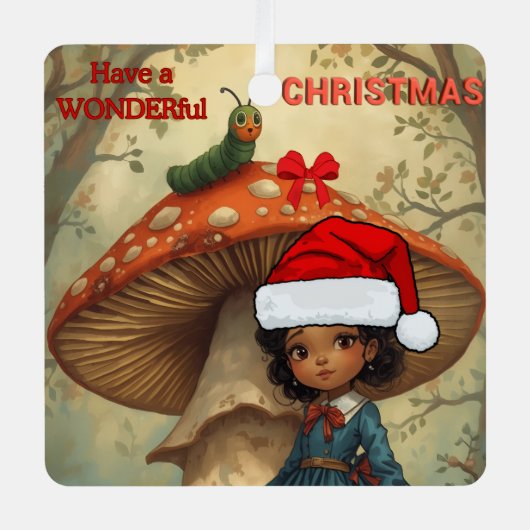Alice in Wonderland Rups Kerst Ornament (Voorkant)