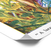 Alice in Wonderland rups met waterpijp Poster (Hoek)