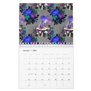Alice in Wonderland Rups Rookt Bloemen Kalender