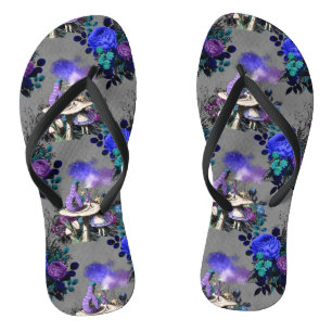 Alice in Wonderland Rups Rookt Bloemen Teenslippers