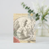 Alice in Wonderland Rupsel: Originele Tenniel Briefkaart (Staand voorkant)