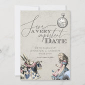 Alice in Wonderland Save the Date (Voorkant)