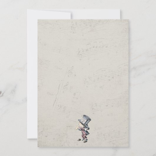 Alice in Wonderland Save the Date (Achterkant)