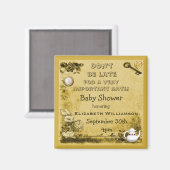 Alice in Wonderland Save The Date Baby shower Magneet (Voorkant / Achterkant)