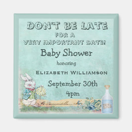 Alice in Wonderland Save The Date Baby shower Magneet