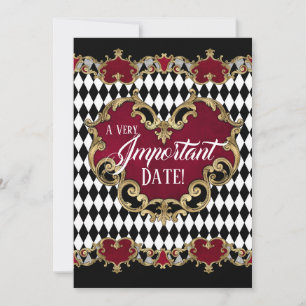 Alice in Wonderland Save the Date Kaart