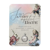 Alice in Wonderland Save the Date Magneet (Verticaal)