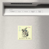 Alice in Wonderland Save the Date Magnet (Insitu (Vaatwasser))