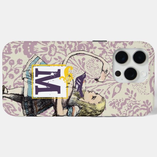 Alice in Wonderland schattig FLAMINGO Case-Mate iPhone Case (Achterkant (horizontaal))