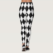 Alice in Wonderland Schattige diamantpatroon Leggings (Achterkant)