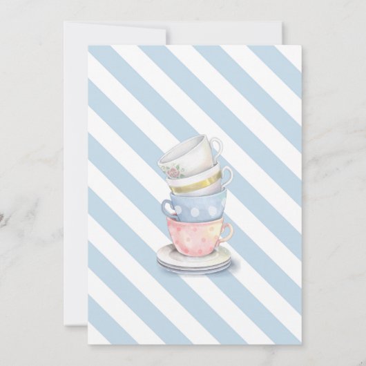 Alice in Wonderland, schattige verjaardagsuitnodig Kaart (Achterkant)