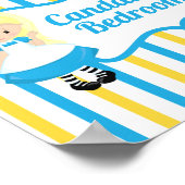 Alice in Wonderland Schattigee gepersonaliseerde K Poster (Hoek)
