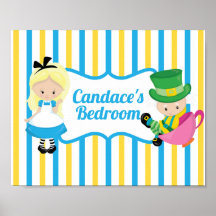 Alice in Wonderland Schattigee gepersonaliseerde K