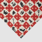 Alice in Wonderland Serie Ontwerp 12 Tissuepapier (Detail)