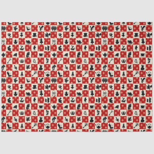 Alice in Wonderland Series Design 12 Tissuepapier (Voorkant)