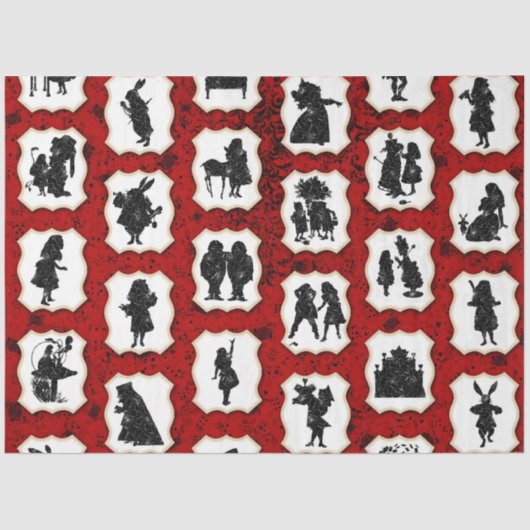 Alice in Wonderland Series Design 3 Tissuepapier (Voorkant)