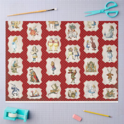 Alice in Wonderland Series Design 5 Tissuepapier (Craft)