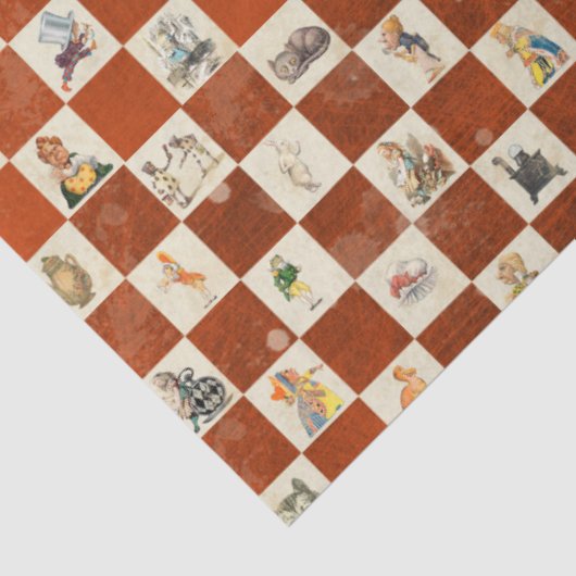 Alice in Wonderland Series Design 8 Tissuepapier (Detail)