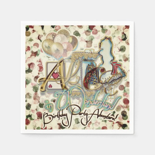 Alice in Wonderland Servet (Voorkant)