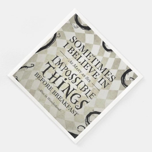 Alice in wonderland servetten (Hoek)