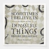 Alice in wonderland servetten (Voorkant)