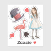 Alice in Wonderland set  Sticker (Vel)