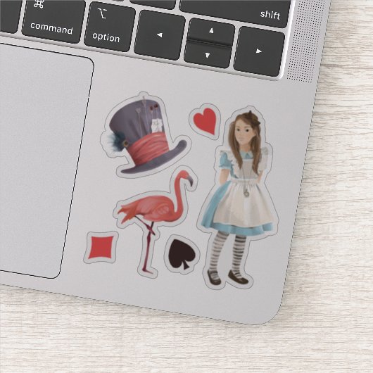 Alice in Wonderland set  Sticker (Detail)