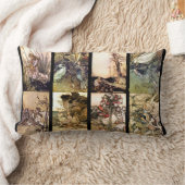 Alice in Wonderland, set van acht Afbeeldingen Cus Kussen (Deken)