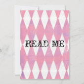 Alice in Wonderland Shower Invitation Kaart (Voorkant)