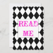 Alice in Wonderland Shower Invitation Kaart (Voorkant)