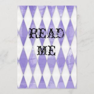 Alice in Wonderland Shower Invite Kaart